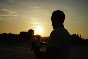 Filming-Camera-Sunset
